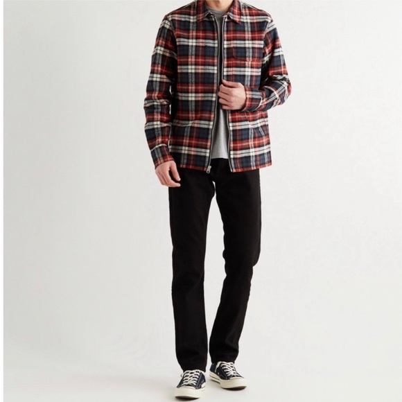 rag & bone Other - Rag & Bone Men’s Henry Checked Brushed Cotton-Flannel Zip Jacket